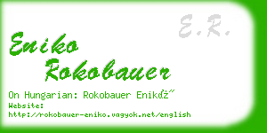 eniko rokobauer business card
